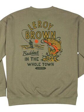 Sendero Provisions EUC graphic fish western crew neck sweatshirt size XL casual